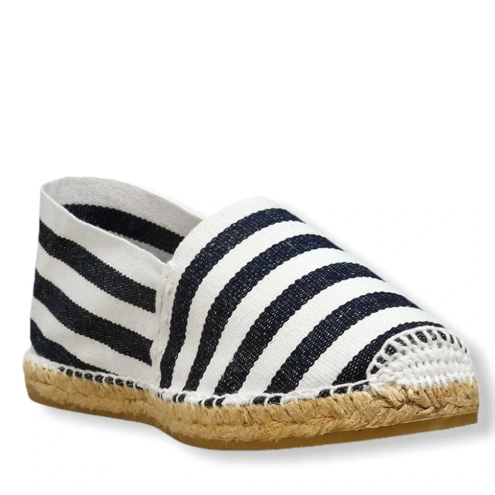 Cousu Main Classic flat Sailor stripes espadrilles